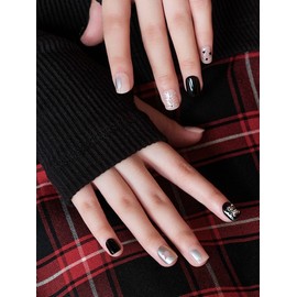 Reusable Nail Tips Grunge Bear (Short Square) / 리유저블 네일팁 그런지 베어(숏 스퀘어)