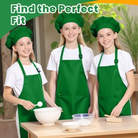 Matissa & Dad Children’s Kitchen Apron with Head Cover – Adjustable Cooking & Baking Apron