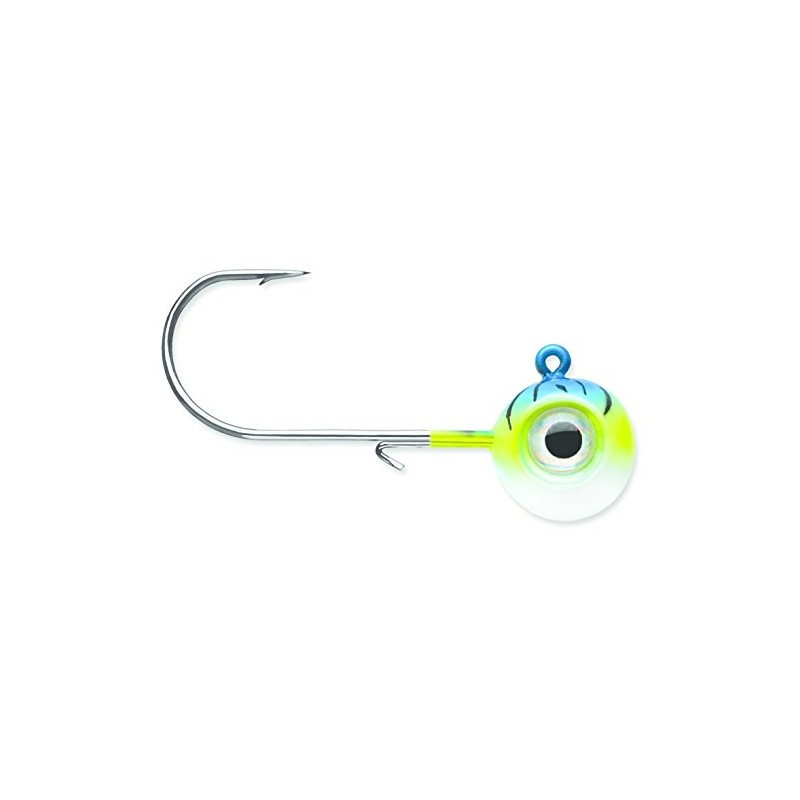 VMC Neon Moon Eye Jig 1/16 Blue Fire UV, Multi,
