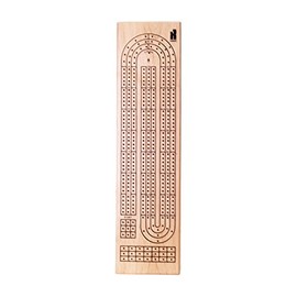Classics 3 Track Cribbage Board Game, One Color