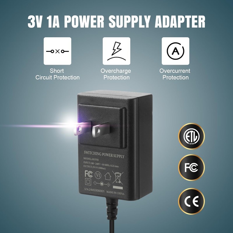 Lenink AC Power Supply Adapter for AA Battery, Replace 2