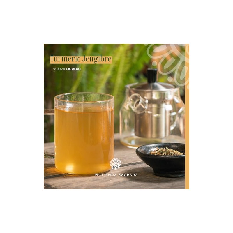 Molienda Sagrada Tisana Turmeric Jengibre/Infusión Herbal con toque Especiado 100