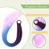 Straight Ponytail Extension Pony Tails Hair Extensions Purple Rave Hair