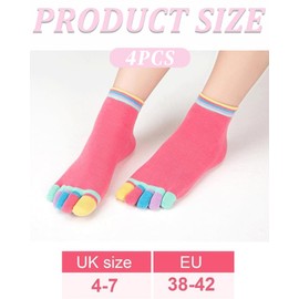 BNREOZA 2 Pairs Women Yoga Socks Non-Slip Stop Socks ABS Yoga Socks Pilates Yoga Five Finger Socks Non-Slip Slippers Home Stop Socks Women Cotton Socks, blue