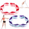 HEQU 2 Pcs Stretch Bands for Exercise Yoga Stretching Strap