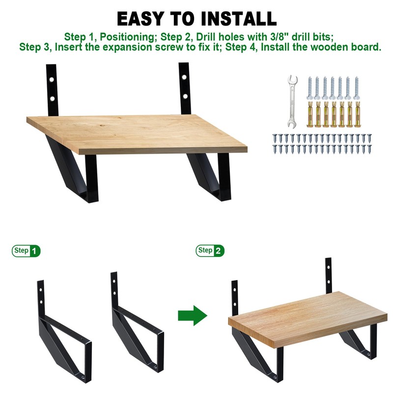 Zwinz Steel Stair Riser 5 Step, Metal Stair Stringer for