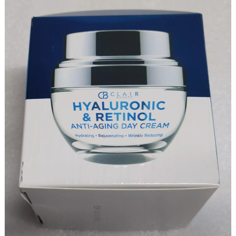 Retinol Clair Beauty Hyaluronic & Retinol Anti-aging Day Cream Evens