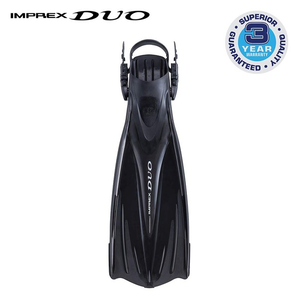 TUSA SF-0102 Imprex Duo Scuba Diving Fins, Large, Black