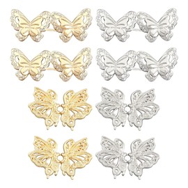 8 Pairs Of Butterfly Waist Buckles, Metal Waist Buckles, Detachable Waist Buckles, Pants Waist Tightener, Pants Waist Adjustment Clips, Clothing Accessories
