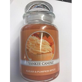 Yankee Candle Sugar & Pumkin Spice Candle / 22oz Jar/Autumn Richness