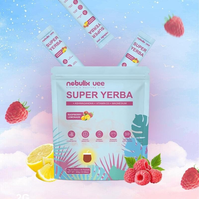Super Yerba Instant Tea – Raspberry Lemonade | Natural Brain