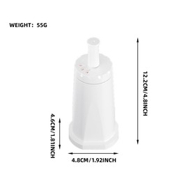 4 Pack Replacement Water Filter for Breville Barista Touch BES880, Barista Pro BES878, Oracle BES980/990, Dual Boiler BES920 & Bambino | BES008WHT0NUC1 | Reduces Limescale, Enhances Coffee Taste (4)