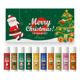 Serie De Lápices Labiales Navideños Para Agrietar Frutas, He As Show
