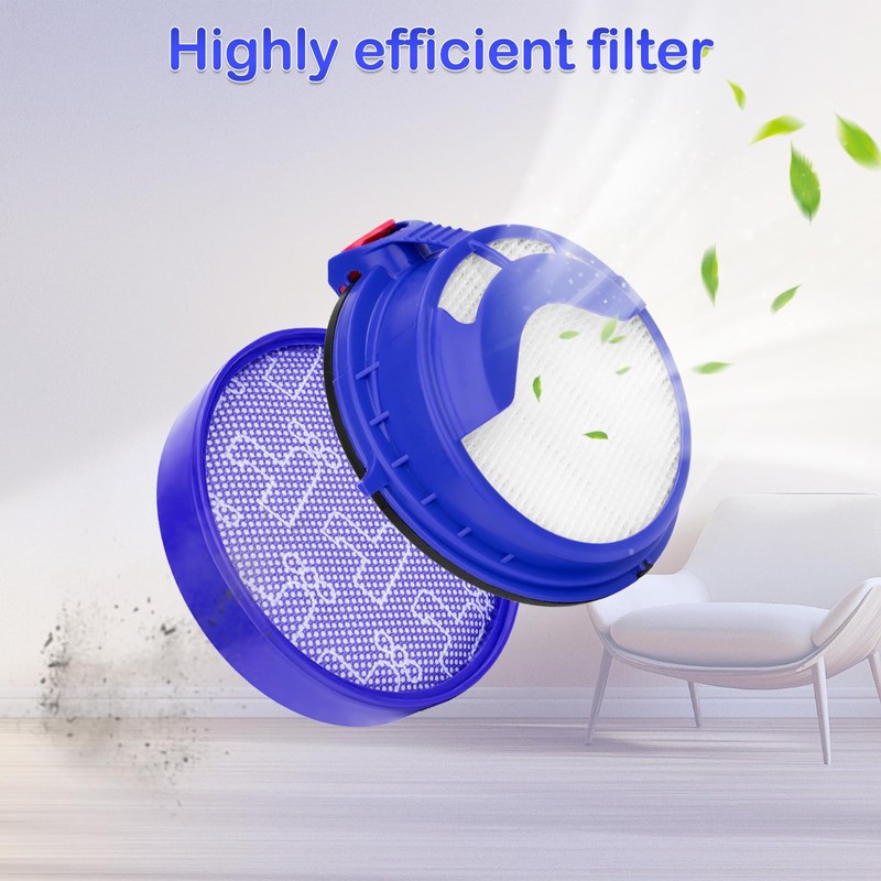 DC25 Filter Replacement Compatible with Dyson DC25 includes 2 Washable