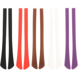 iplusmile 5 Pares Cubiertas de Silicona Antideslizantes para Patas de Gafas