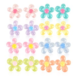 16PCS Fridge Magnets Cute Refrigerator Magnets,Decorative Magnets Colorful Flower Magnets for Locker Accessories Whiteboard Office Home