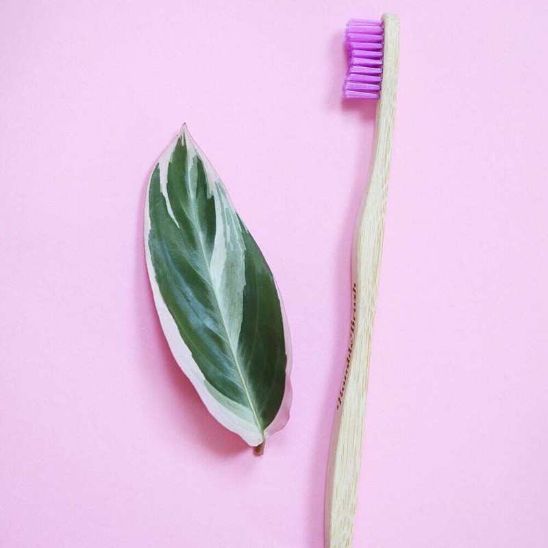 ハンブルブラッシュ 歯ブラシ 大人用 パープル 19cm