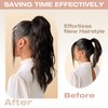 Felendy Ponytail Extension, 18" Claw Clip in Ponytail Extensions Curly