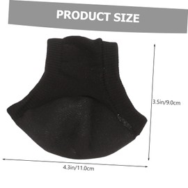 Baluue 4pairs Moisturizing Gel Heel Socks for Cracked Heels of Toeless Foot Covers Skin Tone Comfortable Blend for Men Women for Wear