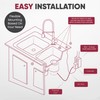 Westbrass ASB-19 Sink Top Waste Disposal Air Switch and Single