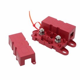 Kofelec MEGA Car Fuse Holder for ANM Bolt On Fuse, Red, Pack of 2