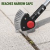 3-in-1 Adjustable Crack Weeder with Stainless Steel Scrapers and Wire