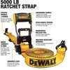 DEWALT DXBC18002 Black/Yellow 1.25" x 12' Ratchet Tie Down Straps