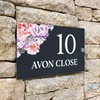 Badgemaster Modern Anthracite House Number Sign Plaque Stainless Steel Standoffs