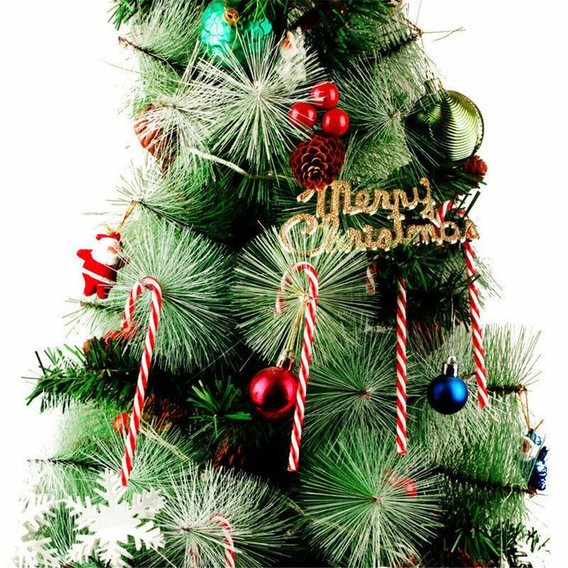 Pack of 20 Christmas Acrylic 12 cm Candy Cane Christmas