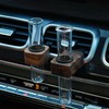 LVBRT 2 PCS Car Propagation Vase Vent Clip, Black Walnut