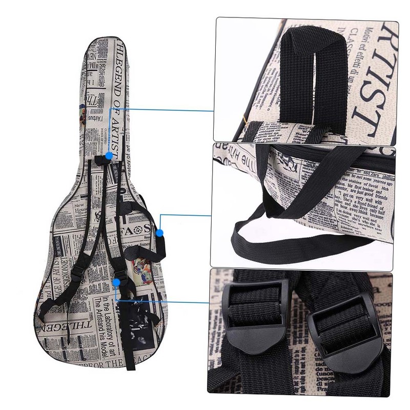 600D Water-resistant Oxford Cloth Newspaper Style Double Stitched Padded Straps