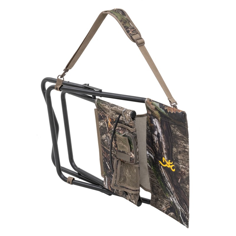 Browning Low-Profile Woodland Hunting Chair with Flat-Folding Design, Durable Steel