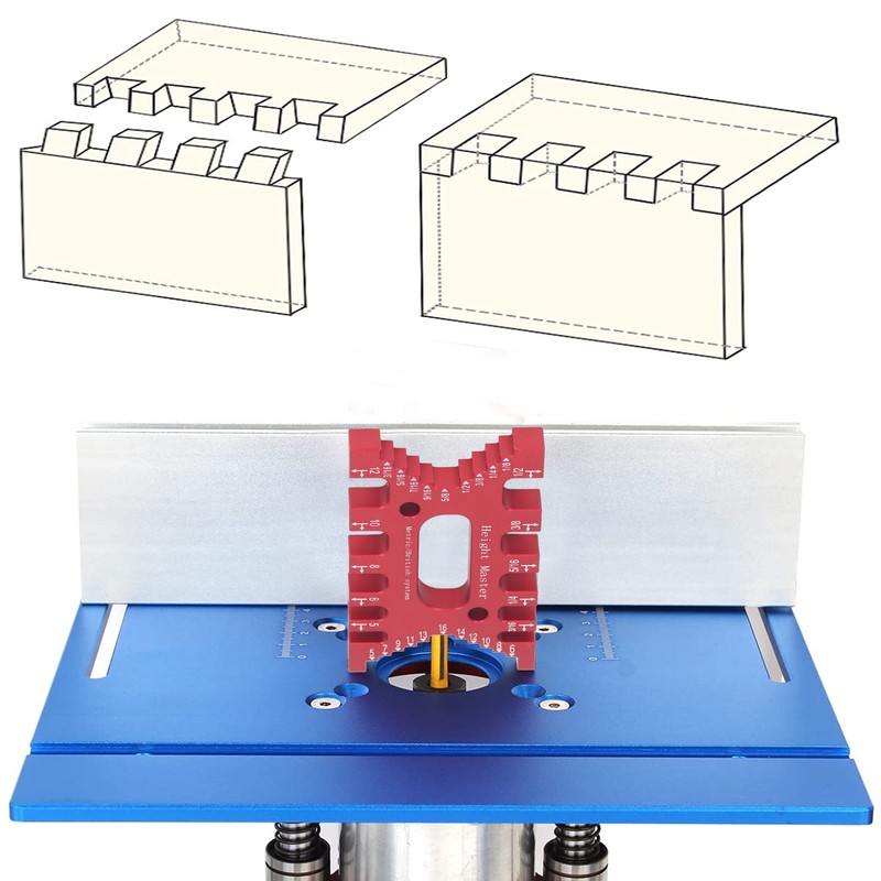 Dovetail Jig Tenon Caliper High Accuracy Laser Scales Carpentry Router