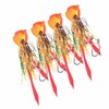 4Pcs 65g Fishing Artificial Baits Silicone Skirts Lures with Hook