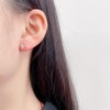 Delicate Flower Small Stud Earrings for Women S925 Sterling Silver