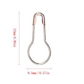 Ruidee 1000 pcs Metal Safety Pins Gourd Pin Bulb Pin Calabash Pin Bead Needle Pin Clothing Tag Pin DIY Home Accessories (Rose Gold)