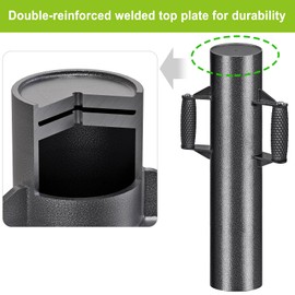 Insaga Enhance Post Driver with Anti-Slip Handles 20LB T Post Driver, 23'' Fence Post Driver Post Pounder for Metal Fence Posts, T Posts, U-Channels, Inside Dia=4.7''