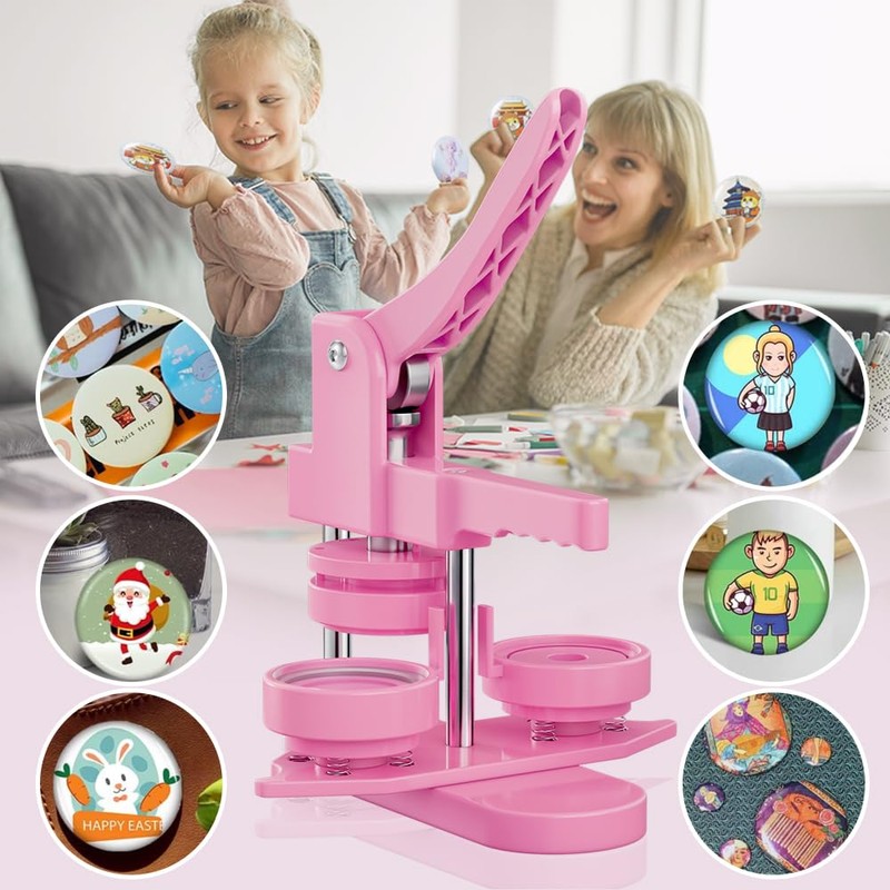 Button Maker Machine 58mm - (3 Gen) Installation-Free (2.25in) DIY