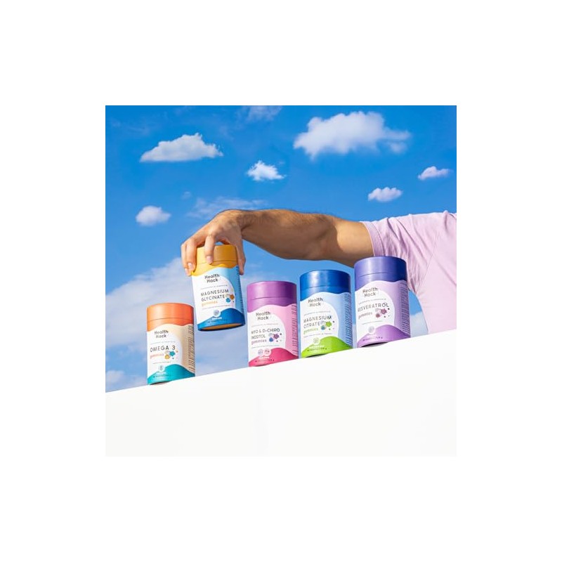 Resveratrol Antioxidante 180 Gomitas para Adulto Sin Azúcar Health Hack