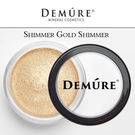 Demure Mineral Make Up (Gold Shimmer) Eye Shadow, Shimmer Eyeshadow, Loose Powder, Glitter Eyeshadow, Eye Makeup, Professional Makeup