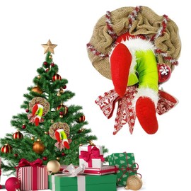 Christmas Decoration Santa Claus, Christmas Wreath Decorations, Christmas Wreath Grinch Wreath, Christmas Thief Wreath, Christmas Tree Decoration, Garlands, Home Accessories Decoration
