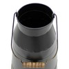 CVHOMEDECO. 10 Inch Galvanized Metal Milk Can with Wooden Handle,