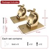 CIEMGNZOC 6PCS No Drill Curtain Rod Brackets, Self-Adhesive Curtain Rods