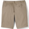 Lands' End Uniform Girls Plain Front Chino Blend Short Khaki