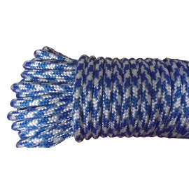 Casto Trading Co 7/16" (11mm) x 100' Halyard Line, HMPE Double Braid Line, Boat Rigging Rope