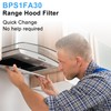 2 Pack Allure Range Hood Filter BPS1FA30 11-3/4" x 14-1/4"