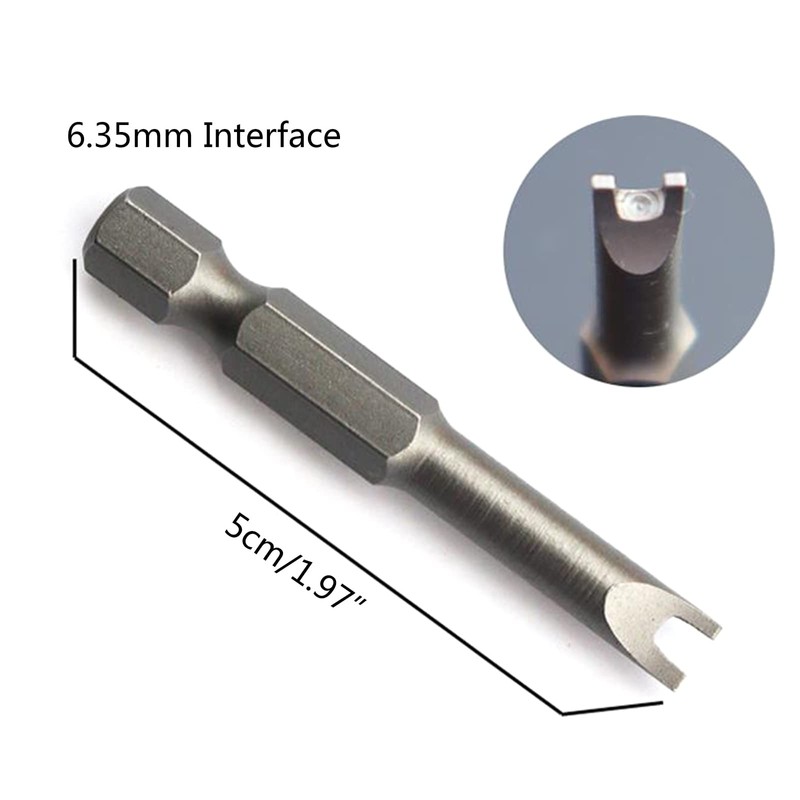 Newwyt 5pcs Special Shaped Screwdriver Set 50mm U Shape Y