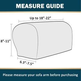 XIEHUZA 1Pair Armrest Chair Covers, Diamond pattern Arm Rest Covers Set Stretch Couch Arm Covers Anti-Slip Washable Sofa Chair Arm Covers Anti-Scratch Furniture Slipcovers for Couches (Sand)