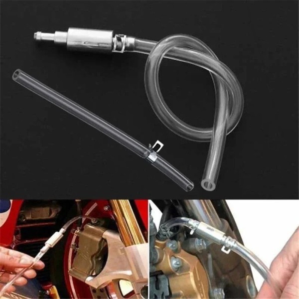 Universal Car Motorcycle Clutch Brake Bleeder Hose One Way Valve
