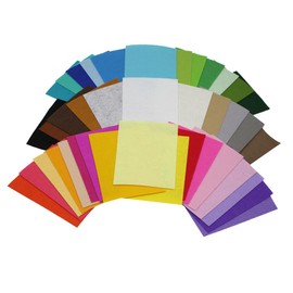 TEHAUX Create Amazing Projects 's 40-Piece Felt Fabric Sheets Polyester Wool Blend for Decorative Appliques Decorations